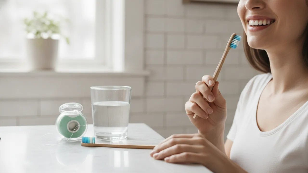 Daily dental care routine for maintaining dental bonding